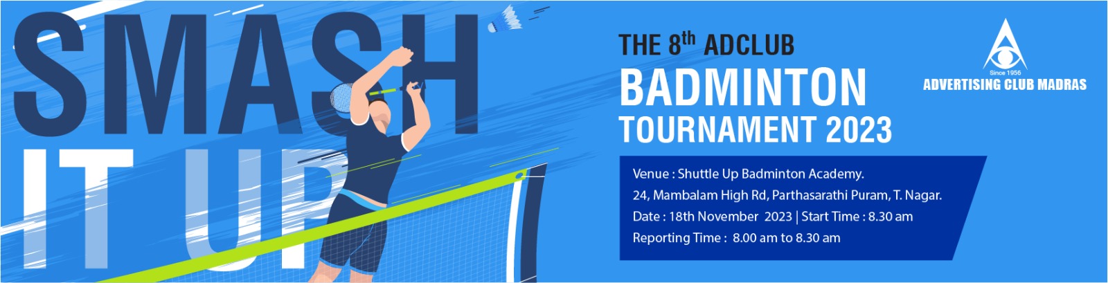 8th Adclub Badminton Tournament 2023